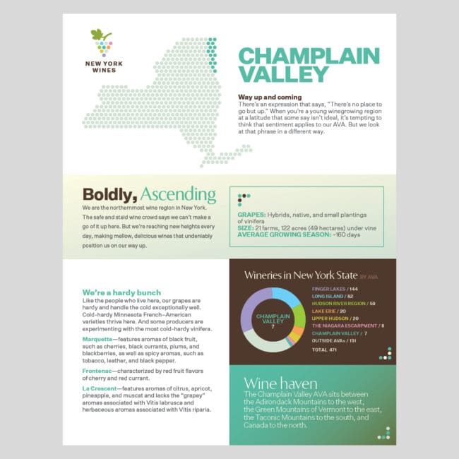 Champlain Valley Info Sheet Front