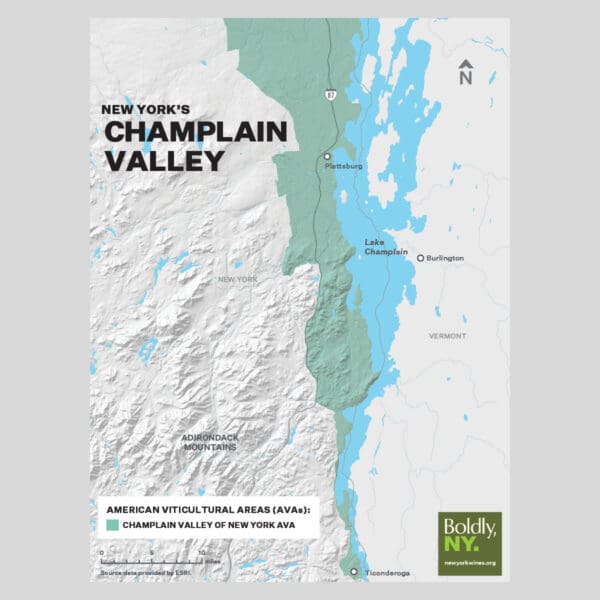 Champlain Valley Map Poster