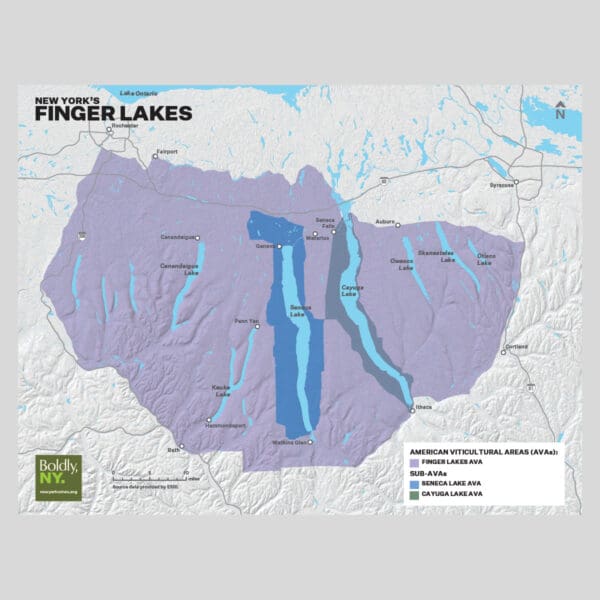 Finger Lakes Map Flyer