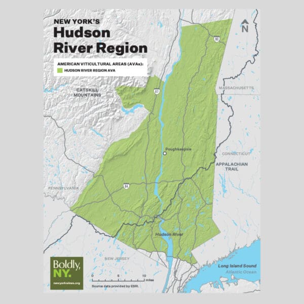 Hudson River Region Map Flyer