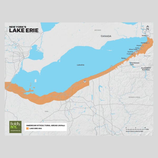 Lake Erie Map Flyer