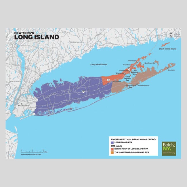 Long Island Map Poster